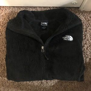 The North Face women’s black Sherpa jacket.